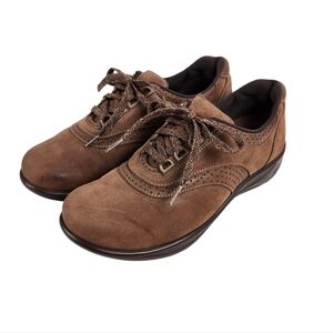 SAS Walk Easy Brown Chocolate Suede  Leather Walking Shoes Women's Size 9
